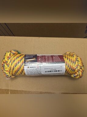 PerkHomy 90 ft 1/4 inch (7mm) Polyester Rope